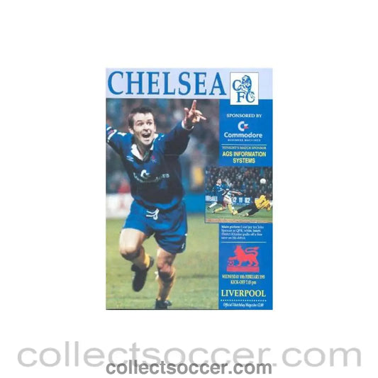 1993 - Chelsea v Liverpool official programme 10/02/1993