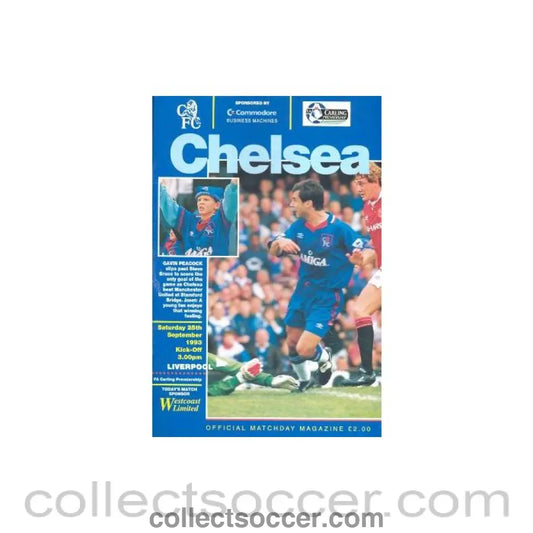 1993 - Chelsea v Liverpool official programme 25/09/1993