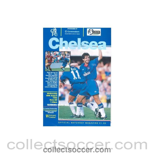 1993 - Chelsea v Queen’s Park Rangers official programme 25/08/1993