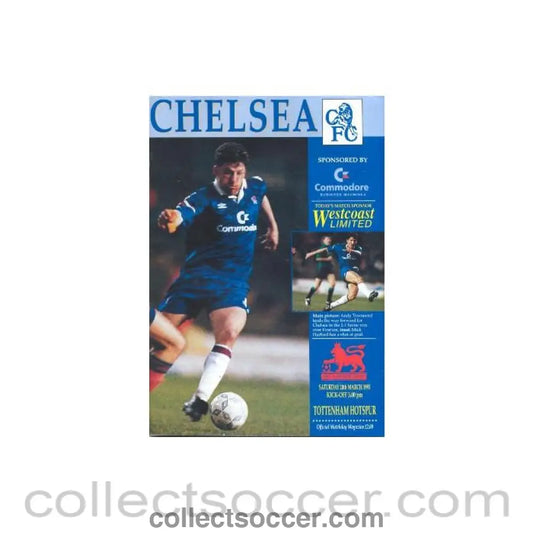 1993 - Chelsea v Tottenham Hotspur official programme 20/03/1993