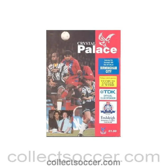 1993 - Crystal Palace v Birmingham City official programme 11/12/1993 - Collect Soccer