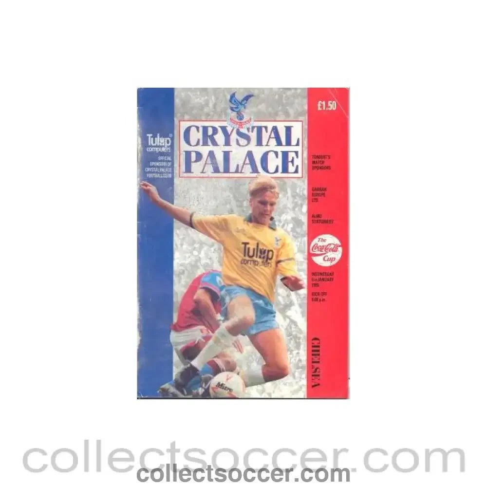 1993 - Crystal Palace v Chelsea official programme 06/01/1993 - Collect Soccer