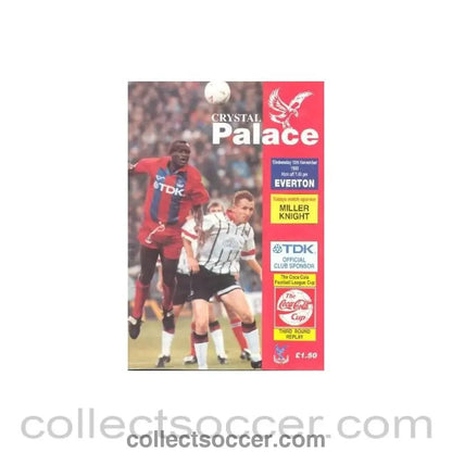1993 - Crystal Palace v Everton official programme 10/11/1993 - Collect Soccer