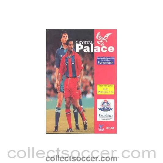 1993 - Crystal Palace v Portsmouth official programme 28/08/1993 - Collect Soccer