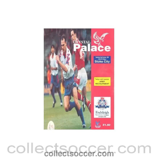 1993 - Crystal Palace v Stoke City official programme 02/10/1993 - Collect Soccer