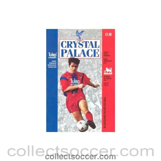 1993 - Crystal Palace v Tottenham Hotspur official programme 30/01/1993 - Collect Soccer
