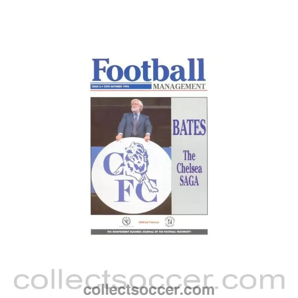 1993 - Football Management magazine of 25/10/1993 - Collect Soccer