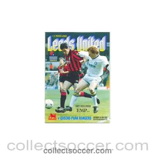 1993 - Leeds United v Queen's Park Rangers official programme 01/05/1993 - Collect Soccer