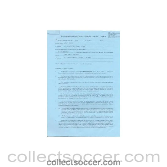 1993 - Premier League And Football League Player Contract between John Daniel Vaughan and Wigan Athletic of 26/07/1993