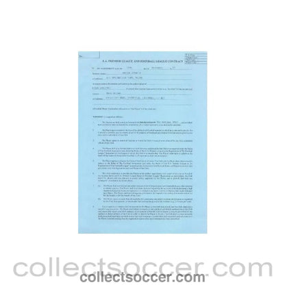 1993 - Premier League And Football League Player Contract between Mark Deegan and Wigan Athletic of 10/09/1993