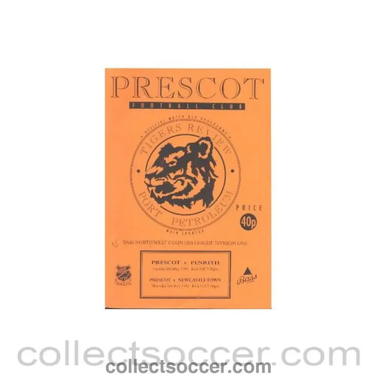 1993 - Prescot v Penrith official programme 06/05/1993 League - Collect Soccer