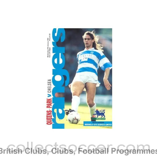 1993 - Queen’s Park Rangers vChelsea official programme 27/01/1993