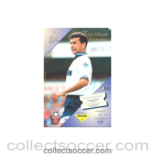 1993 - Tottenham Hotspur v Arsenal official programme 16/08/1993 F.A. Carling Premiership - Collect Soccer