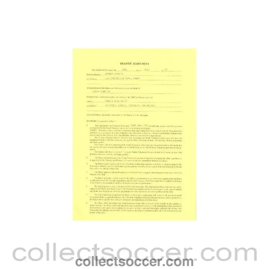 1993 - Trainee Player Contract between Martin Alan Haley and Wigan Athletic of 05/07/1993