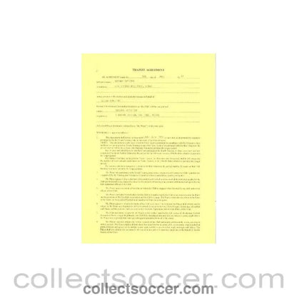 1993 - Trainee Player Contract between Michael McAteer and Wigan Athletic of 05/07/1993 - Collect Soccer