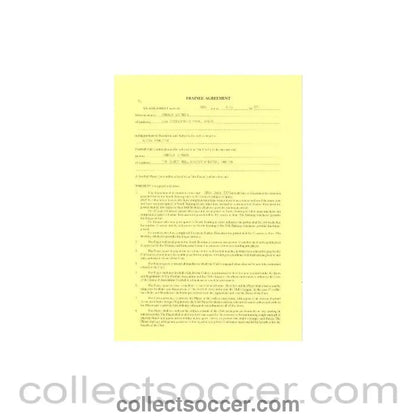 1993 - Trainee Player Contract between Terence O'Hara and Wigan Athletic of 05/07/1993 - Collect Soccer