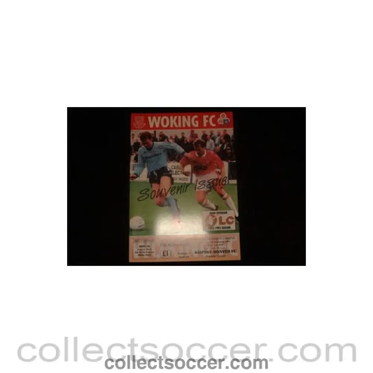 1993 - Woking v Kispest - Honved, Budapest, Hungary official programme 08/02/1993, Semi - Professional International - Collect Soccer