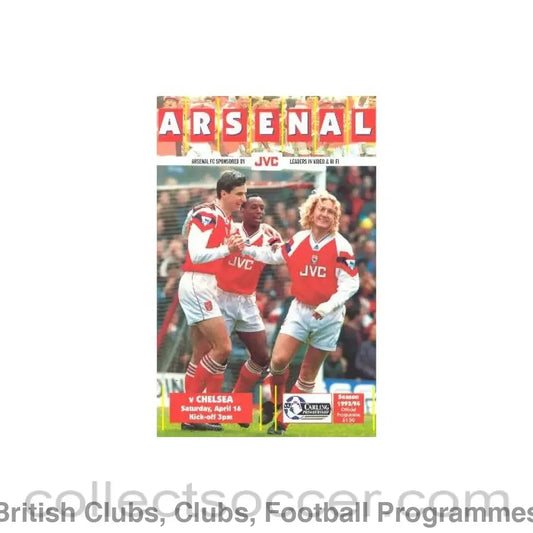 1994 - Arsenal vChelsea official programme 16/04/1994