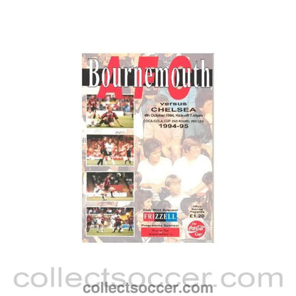 1994 - Bournemouth vChelsea official programme 04/10/1994 - Collect Soccer