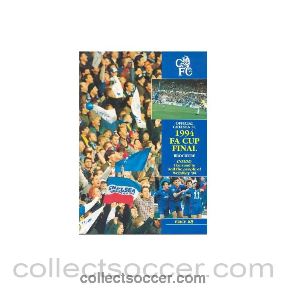 1994 - Chelsea Official FA Cup Final 1994 brochure