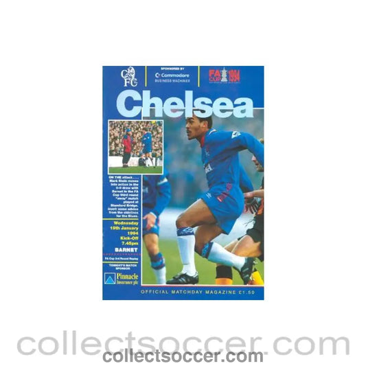 1994 - Chelsea v Barnet official programme 19/01/1994