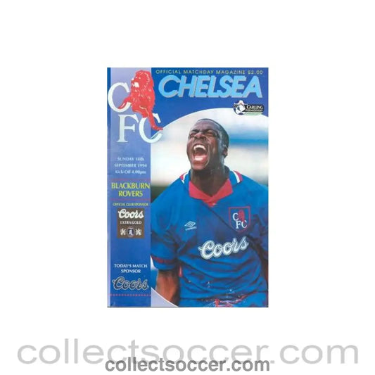 1994 - Chelsea v Blackburn Rovers official programme 18/09/1994