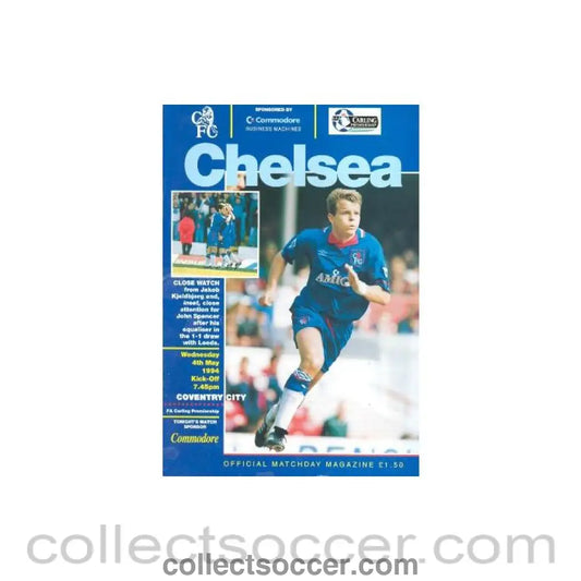 1994 - Chelsea v Coventry City official programme 04/05/1994