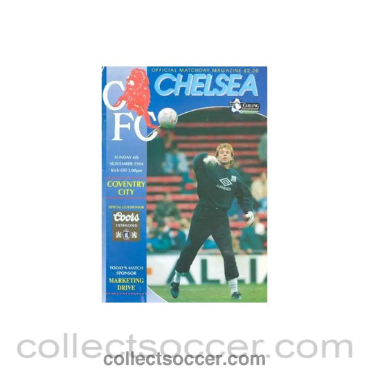 1994 - Chelsea v Coventry City official programme 06/11/1994