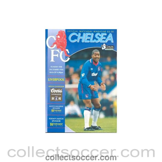 1994 - Chelsea v Liverpool official programme 18/12/1994