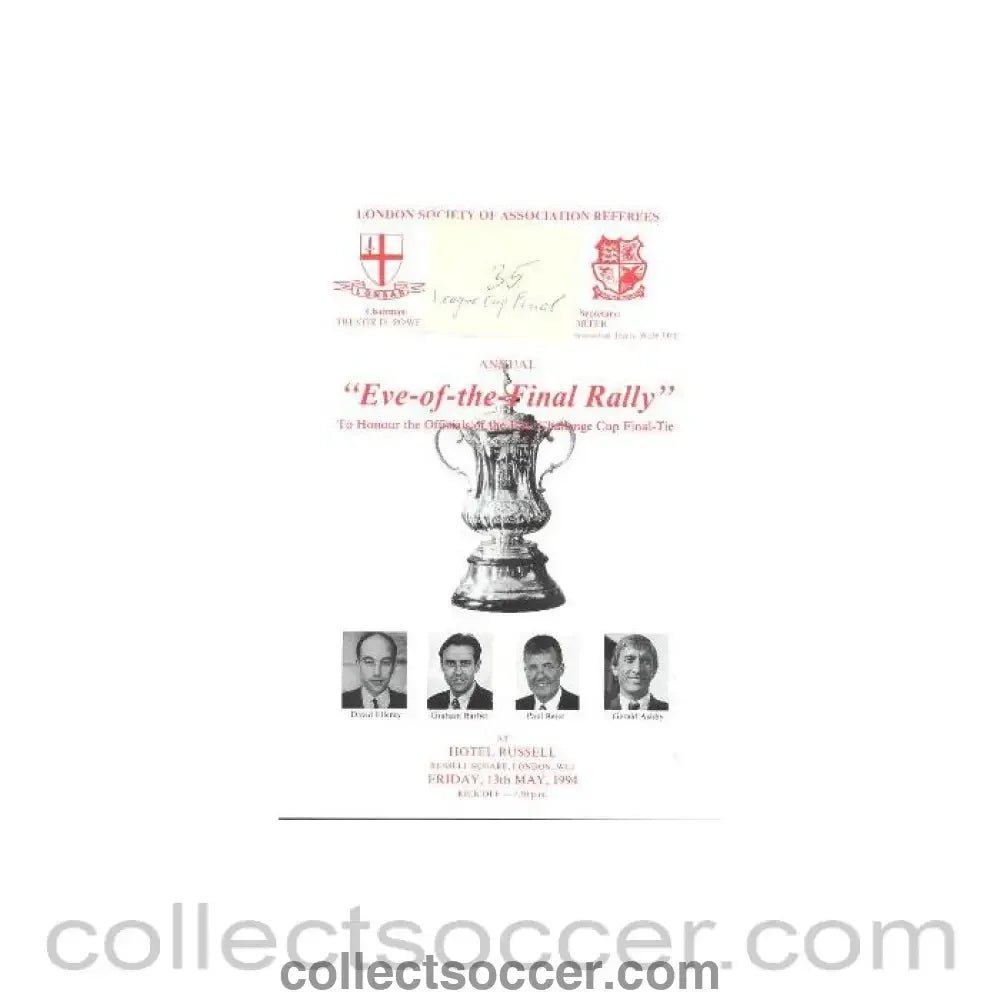 1994 Chelsea v Manchester United Eve - of - the - Final Rally 14/05/1994 - Collect Soccer