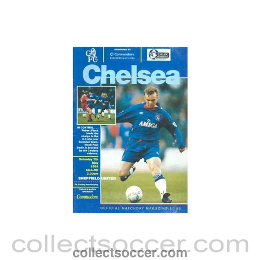 1994 - Chelsea v Sheffield United official programme 07/05/1994 Premier League
