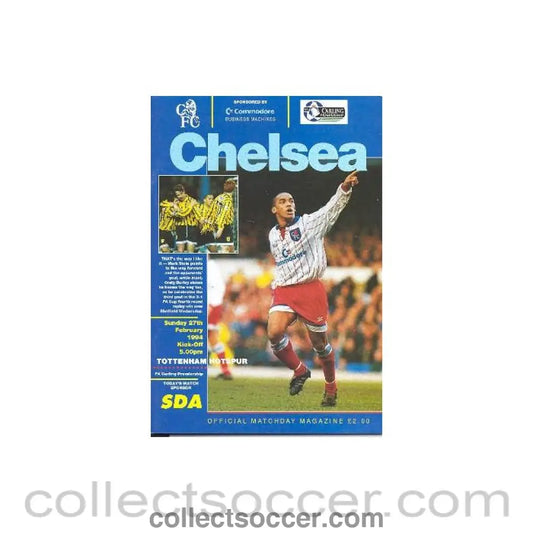 1994 - Chelsea v Tottenham Hotspur official programme 27/02/1994