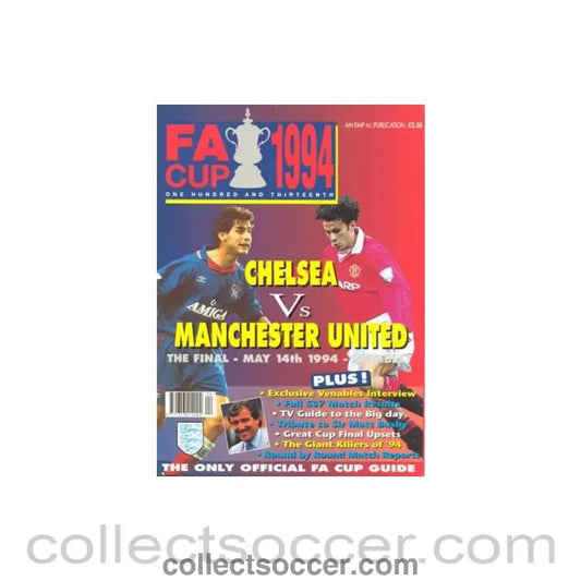 1994 FA Cup Final brochure EMP publication - Collect Soccer