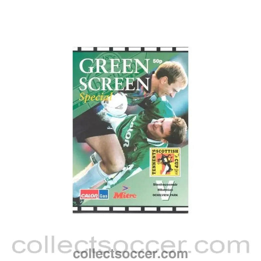 1994 - Hibernian v Stenhousemuir official programme 18/03/1994, Tennents Scottish Cup - Collect Soccer