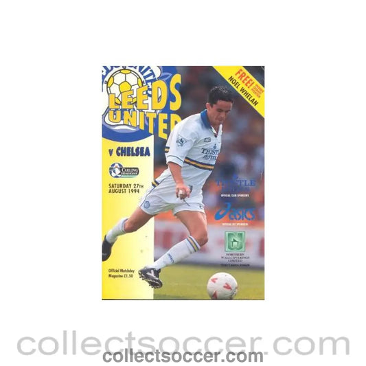 1994 - Leeds vChelsea official programme 27/08/1994 Premier League