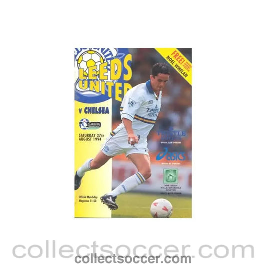 1994 - Leeds vChelsea official programme 27/08/1994 Premier League reduced price