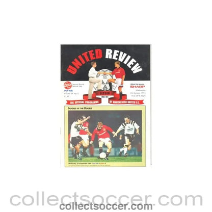1994 - Manchester United v Port Vale official programme 05/10/1994 - Collect Soccer