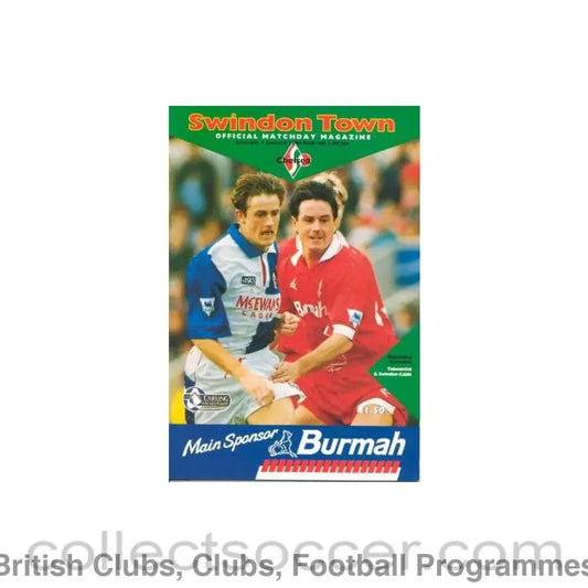 1994 - Swindon Town vChelsea official programme 01/01/1994