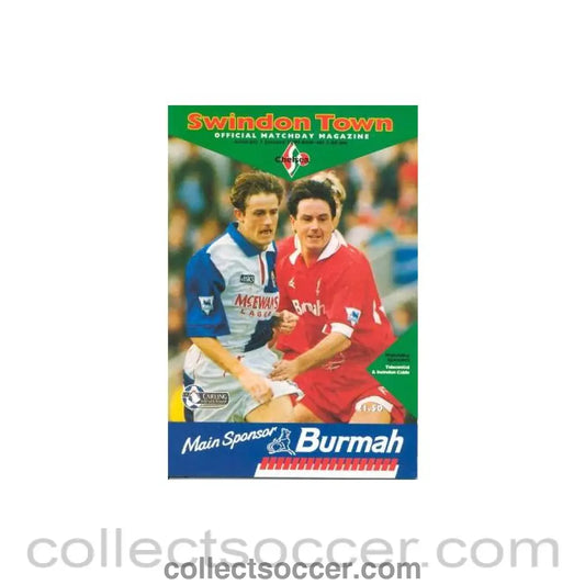 1994 - Swindon Town vChelsea official programme 01/01/1994 - Collect Soccer