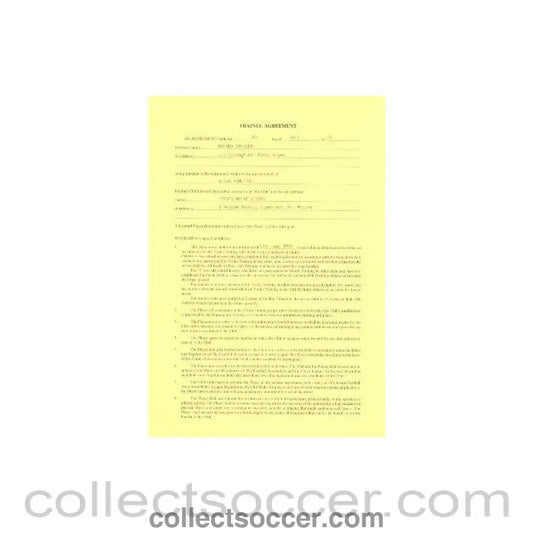 1994 - Trainee Player Contract between Steven Milne Weston and Wigan Athletic of 07/07/1994
