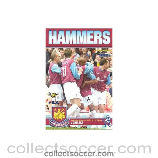 1994 - West Ham United v Chelsea official programme 26/10/1994 - Collect Soccer