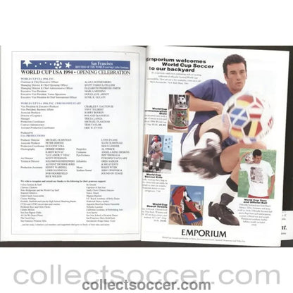 1994 World Cup Gameday Programme - San Francisco Edition - Collect Soccer