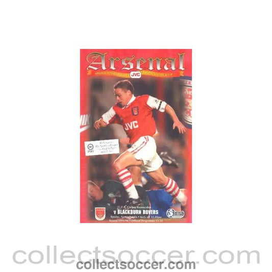 1995 - Arsenal v Blackburn Rovers official programme 26/11/1995 Carling Premiership