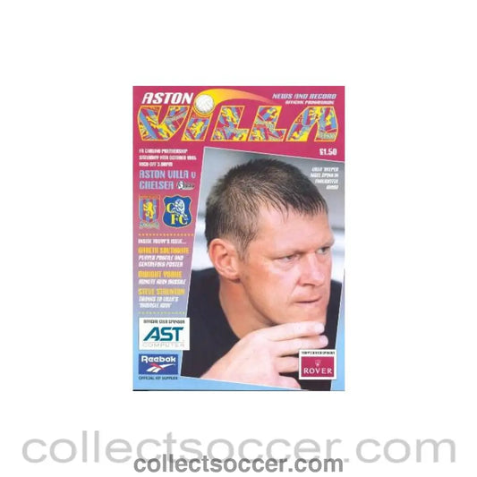 1995 - Aston Villa vChelsea official programme 14/10/1995