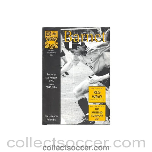 1995 - Barnet vChelsea official programme 05/08/1995 - Collect Soccer