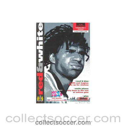 1995 - Bristol City vChelsea official programme 06/08/1995 - Collect Soccer