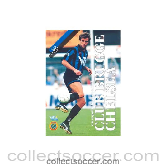 1995 - Brugge vChelsea official programme 28/02/1995 Cup Winners Cup - Collect Soccer