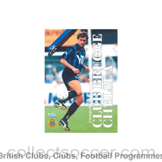 1995 - Brugge vChelsea official programme 28/02/1995 Cup Winners Cup