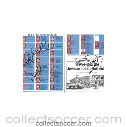 1995 - Burnley v Portsmouth official programme 22/04/1995 multi - signed - Collect Soccer