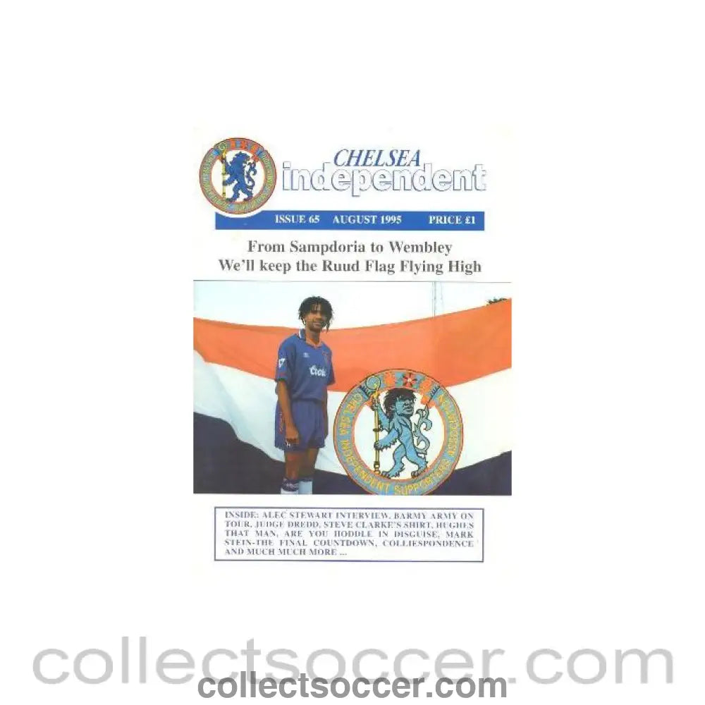 1995 - Chelsea Independent fanzine No: 65 of August 1995